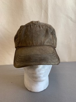 Mens, Sci-Fi/Fantasy Headpiece , N/L, Putty/Khaki Gray, Sage Green, Polyester, Solid, CAP *Aged/Distressed*