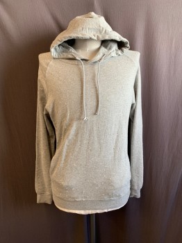 SCOTCH & SODA, Gray, Cotton, Hooded, Distressed Style, Side Pockets