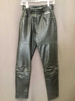 Womens, Leather Pants, Harley Davidson, Black, Leather, Solid, 31, 26