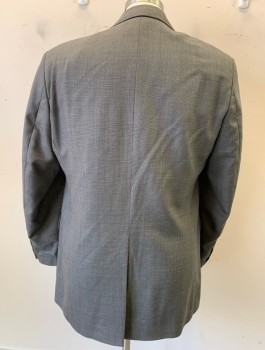 ACADEMY AWARD, Gray, Wool, Houndstooth - Micro, Two Button, Flap Pocket, Single Vent