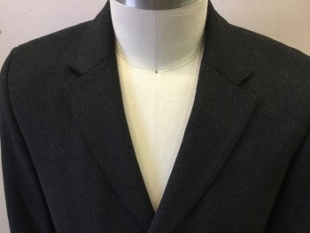 BOSS, Black, Dk Gray, Cashmere, Wool, Stripes - Diagonal , Single Breasted, Notched Lapel, 2 Pockets,
