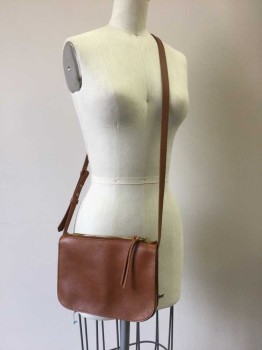 Womens, Purse, MADEWELL, Brown, Leather, Solid, Cross Body