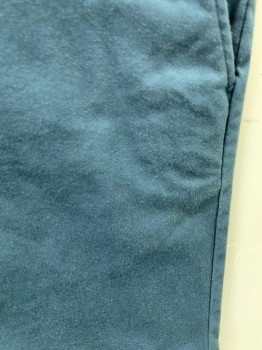 RVCA, Blue-Gray, Poly/Cotton, Elastane, Solid, F.F, 5 Pockets