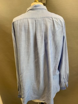 & OTHER STORIES, Blue, Lyocell, Polyester, Heathered, C.A., B.F., L/S,