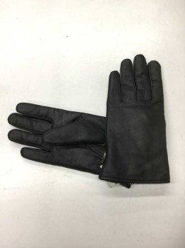 Mens, Leather Gloves, 3M, Black, Leather, Solid, L, Insulated, See Photo Attached