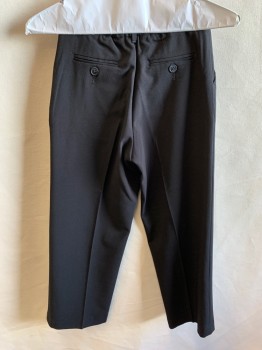 Childrens, Suit Piece 2, CALVIN KLEIN, Black, Polyester, Rayon, Solid, 6, Flat Front, Zip Fly, 4 Pockets, Elastic Back Waist, Belt Loops