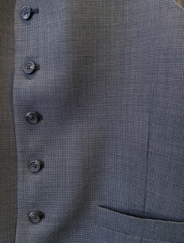 ACADEMY AWARD, Gray, Wool, Houndstooth - Micro, 6 Button, 2 Pocket