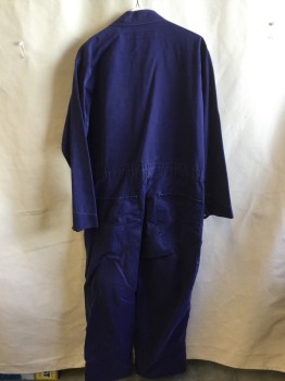 RED CAP, Royal Blue, Cotton, Solid, Collar Attached, Snap Front, 8 Pockets, Long Sleeves,