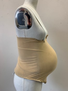 MTO, Beige, L200FOAM, Made To Order, Foam Belly Covered in Power Net, Hook & Eyes Center Back or Zipper to Make It Really Small