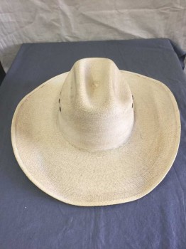 ATWOOD  HEREFORD, Cream, Solid, Straw Open Road Western Hat