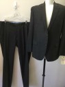 CHAPS, Charcoal Gray, Wool, Solid, 2 Buttons,  3 Pockets,