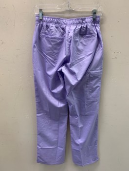 EON MAVEN, Lavender Purple, Polyester, Rayon, Solid, Drawstring, 3 Patch Pockets with Zipper, Cargo Pocket, 2 Welt Pockets, Metal D Ring
