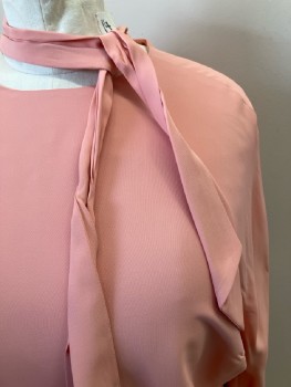 N/L, Pink, Solid, CN, L/S, Neck Tie