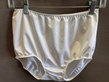 MTO, White, Polyester, Solid, Tennis Panties! Elastic Waist and Legs