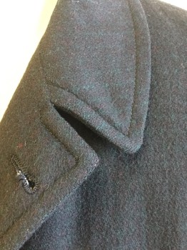 LARSON KUHN, Black, Green, Red, Wool, Grid , Single Breasted, 3 Button Front, 2 Pockets, Ripped and Mended By Left Pocket, Moth Hole By 2nd Front Button, Back Vent