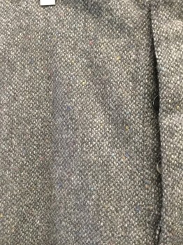 MTO, Charcoal Gray, Gray, Mustard Yellow, Red, Blue, Wool, Tweed, Flat Front, Button Fly, Creased Legs, Suspender Buttons, Mended Hole in Rear
