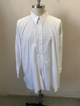 DARCY CLOTHING, White, Cotton, Long Sleeves, Button Front,