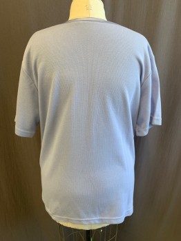 SAG & HARBOR, Periwinkle Blue, Poly/Cotton, CN, Pullover, S/S, Ribbed