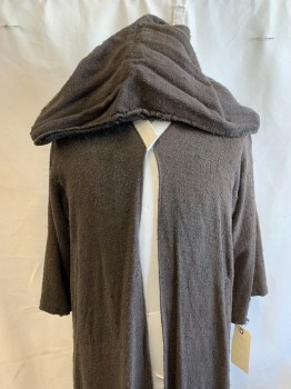 MTO, Brown, Solid, Jedi Robe, Aged & Distressed, With Hood, Velcro Attachment