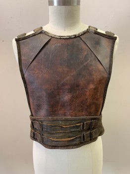 MTO, Brown, Leather, Adjustable Shoulder Straps, Double Adjustable Waist Straps