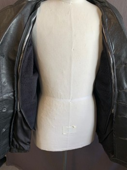 NO LABEL, Black, Sherpa, Liner, Removable, with Zipper
