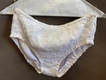MTO, White, Polyester, Floral, Tennis Panty!