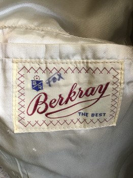 BERKRAY, Champagne, Ecru, Sunflower Yellow, Maroon Red, Baby Blue, Wool, Tweed, Single Breasted, 2 Buttons,  3 Patch Pockets, Center Back Vent,