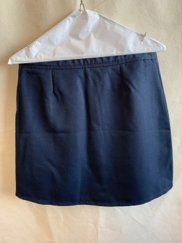 FRENCH TOAST, Navy Blue, Polyester, Solid, 1.5" Waist Band, Top Stitches Pleats with 2 Straps & Rectangle Buckles, Side Zip