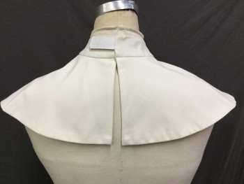 N/L, Cream, Cotton, Nun Guimpe: 1.5" Stand Collar with Velcro Closures in Back