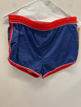 ISLANDER, Navy with Red & White Trim, Polyester, Elastic Waist Band