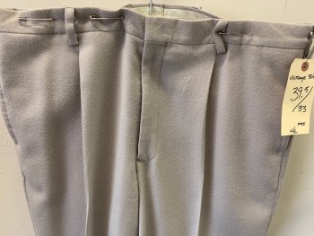 N/L, Putty/Khaki Gray, Wool, Solid, Single Pleat,  4 Pockets,