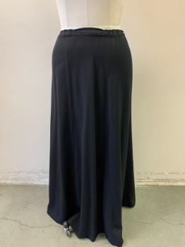 NL, Black, Wool, Solid, Full Length Plain , Drawstring