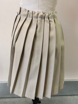 FRENCH TOAST, Khaki Brown, Polyester, Solid, Pleats, Side Zip,