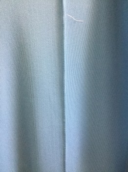 CREST CAREERS, Sky Blue, Polyester, Solid, Elastic Waist, Flat Front, Sewn Creased Legs