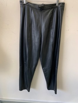 IN TRANSIT , Black, Leather, Solid, Back Zip With Snap Button, Zipper At Hems