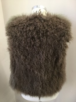 MTO, Taupe, Fur, No Closures, Light Mint Green Tinge to Shoulders,