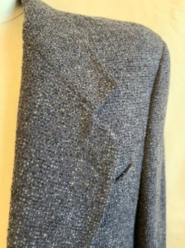 TODAY'S MAN, Black, Gray, Brown, Blue, Wool, Tweed, Notched Lapel, Single Breasted, 2 Buttons, 3 Pockets