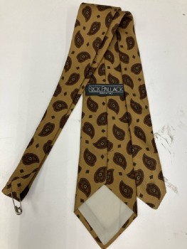 RICK PALLACK, Caramel with Brown/Olive/Burgundy Paisley Shaped Medallion And Diamond
