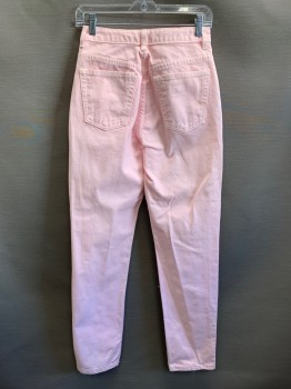 FREDERICKS, Pink, Cotton, Solid, F.F, Top Pockets, Zip Front, Belt Loops,