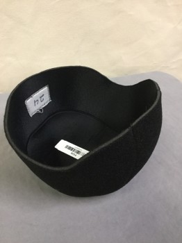 MTO, Black, Polyester, Solid, Soft Foam Helmet Liner