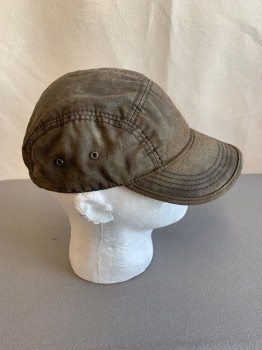 N/L, Putty/Khaki Gray, Sage Green, Polyester, Solid, CAP *Aged/Distressed*