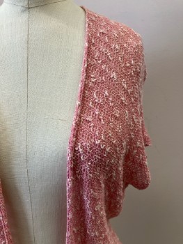 N/L, Pink/cream, 2 Color-weave, Knit, Bottom D String, S/S
