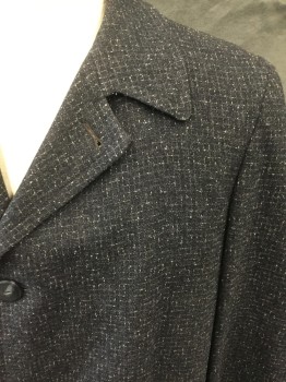 MTO, Charcoal Gray, Cream, Wool, Grid , Charcoal with Cream Grid, Single Breasted, Collar Attached, Notched Lapel, 3 Buttons,  2 Pockets, Center Sleeve Seam