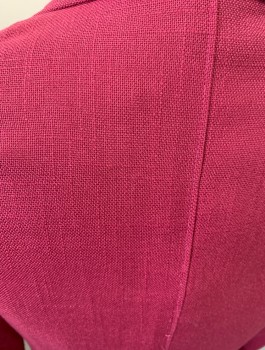 EVABN PICONE, Pink, Linen, Solid, Notched Lapel, 2 ButtonCF097380 Single Breasted, 2 Pckts, Back Vent