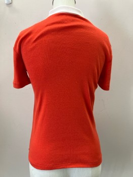 GIRL WATCHER, Polo Shirt, Orange, Solid, C.A., S/S, 4 Button Placket