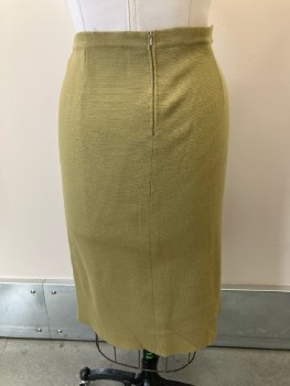 MARCO POLO, Skirt, Green, Solid, F.F, Side Zipper