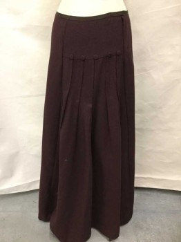 MTO, Red Burgundy, Wool, Solid, Made To Order, Double Breasted Front, Top Stitched Pleats Center Back with 5 Small Buttons, Wool Twill,