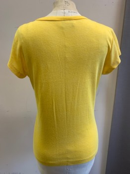 T.JOHNS, Sunflower Yellow, Cotton, Solid, S/S, CN,