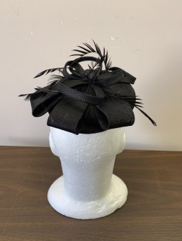 NL, Black, Straw, Solid, Self Appliqué Detail, Trimmed Feathers