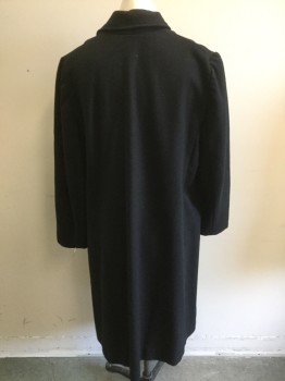 MTO, Black, Wool, Made To Order, Single Breasted, 3 Buttons,